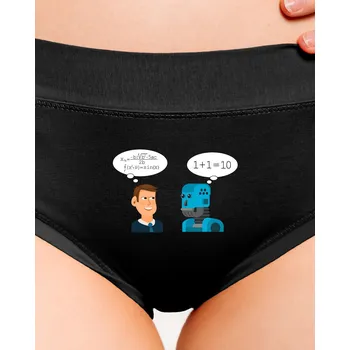 Souprava dámského spodního prádla Bastard AI myšlení dámské kalhotky Black