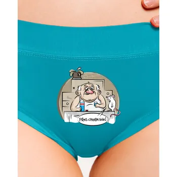 Souprava dámského spodního prádla Bastard Bílá myš dámské kalhotky Turquoise