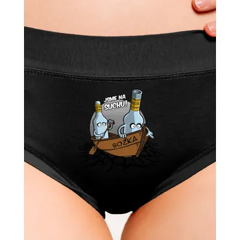 Souprava dámského spodního prádla Bastard Na suchu dámské kalhotky Black