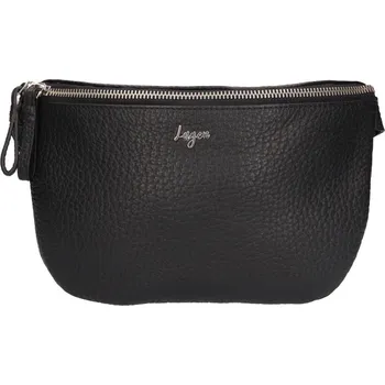 Ledvinka Dámská kožená ledvinka Lagen SERINA Black černá