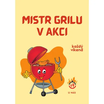 Plechová cedule Plechová retro cedule - Mistr grilu Provedení: Dibond: 20 x 15 cm