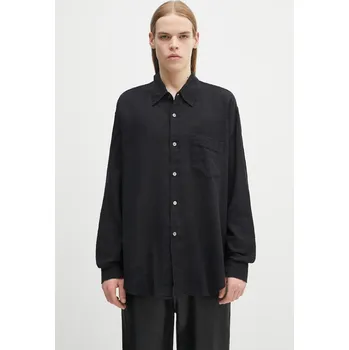 Pánská košile Bavlněná košile Our Legacy Coco, 52, černá, 99X