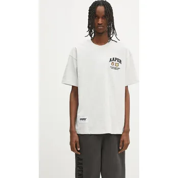 Pánské tričko Bavlněné tričko AAPE Basic Aaper, M, šedá, 09X