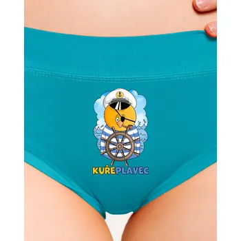 Souprava dámského spodního prádla Bastard Kuřeplavec dámské kalhotky Turquoise