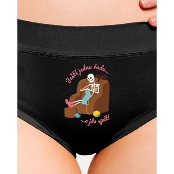 Souprava dámského spodního prádla Bastard Ještě jednu řadu dámské kalhotky Black