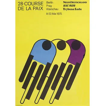 Plechová cedule Plechová retro cedule - Závod míru 1975 Provedení: Dibond: 40 x 28,5 cm