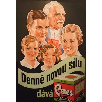 Plechová cedule Plechová retro cedule - Denně novou sílu Provedení: Dibond: 20 x 15 cm