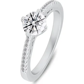 Prsten Brilio Silver Stříbrný prsten se zirkony RI134W 56 mm (Ag925/1000, 2,28 g)