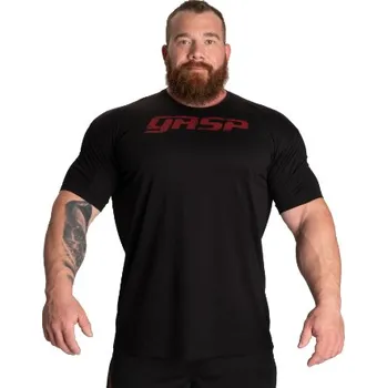 Pánské tričko Gasp LEGACY GYM TEE BLACK/RED – tričko Gasp černo-červené Velikost: L
