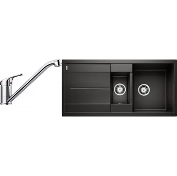 Granitový dřez Set RS Blanco Metra 6 S + Blanco Daras (bílá soft + chrom)