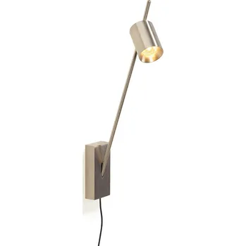 Stojací lampa Nástěnné LED světlo Trizo21 Aude L plug nickel Barva světla: 2700K velmi teplé světlo