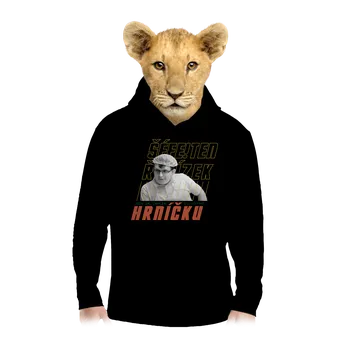 Chlapecká mikina Bastard B18: Kluk s řetízkem dětská mikina klokanka Black