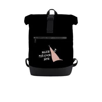 Městský batoh Bastard Miluju jízdu batoh Black