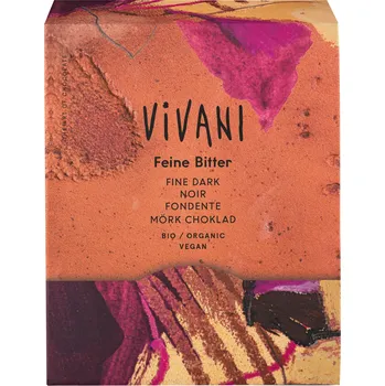 Čokoláda Miničokoládky hořké 200 x 5 g BIO VIVANI