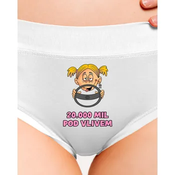 Souprava dámského spodního prádla Bastard Pod vlivem dámské kalhotky White