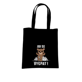 Nákupní taška Bastard Jdi se vycpat taška Black