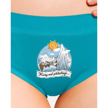 Souprava dámského spodního prádla Bastard Hory mě přitahují dámské kalhotky Turquoise