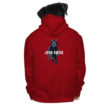 Pánská mikina Bastard John Kwick pánská mikina na zip Red
