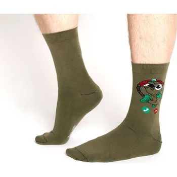 Pánské ponožky Bastard Ryby volají ponožky - zelená