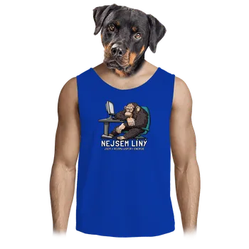 Pánské tílko Bastard Nejsem líný pánské tílko Royal Blue