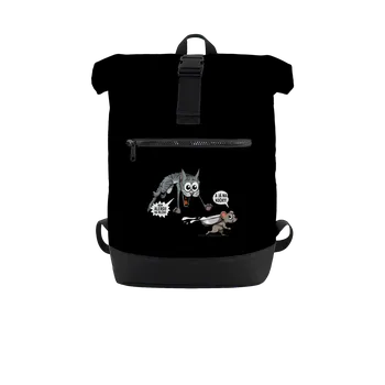 Městský batoh Bastard Alergická kočka a myš batoh Black