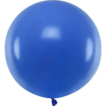 Balónek Velký kulatý balón 60 cm - modrý