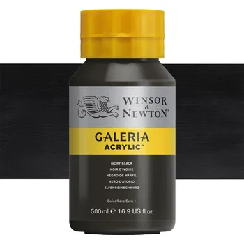 Výtvárné potřeby Akrylová barva Winsor & Newton 500ml - Ivory Black