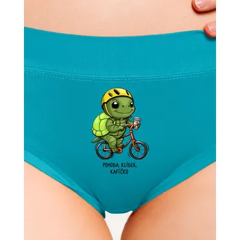 Souprava dámského spodního prádla Bastard Pohoda, klídek dámské kalhotky Turquoise