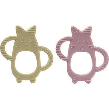 BEBECONFORT kousátko kočička Green Lavander 2 ks, 3m+