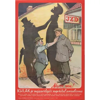 Plechová cedule Plechová retro cedule - Kulak je nejzavilejší nepřítel Provedení: Dibond: 20 x 15 cm