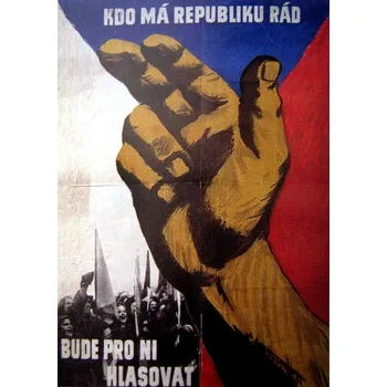 Plechová cedule Plechová retro cedule - Kdo má republiku rád... Provedení: Dibond: 30 x 20 cm