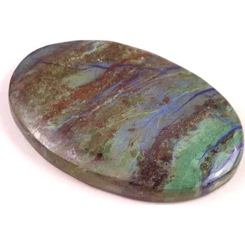 Korálek Kabošon Azurite Line č.4748 (40x25x5mm)