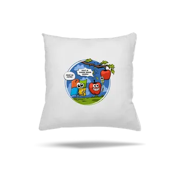 Polštář Bastard Padám jen jednou polštář White