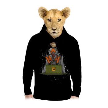 Chlapecká mikina Bastard Ape-Life dětská mikina klokanka Black