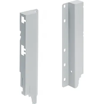 Nábytkové kování Konektor GTV MODERN BOX PRO, vzadu, H 199 mm, šedý