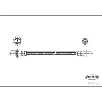 Brzdová hadice Brzdová hadice CORTECO 19030528
