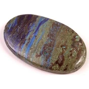 Korálek Kabošon Azurite Line č.4743 (39x24x6mm)