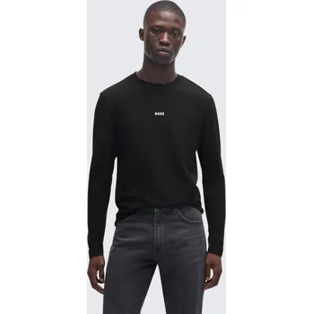 Pánské tričko Pánské tričko BOSS Orange Tchark 50473286 černé Velikost: XL