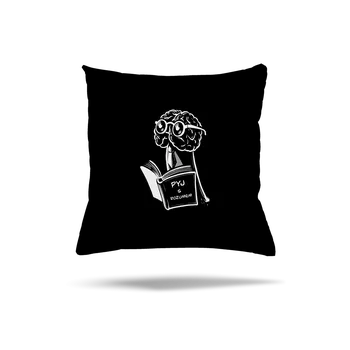 Polštář Bastard Pyj s rozumem polštář Black