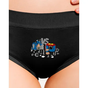 Souprava dámského spodního prádla Bastard Souboj superhrdinů dámské kalhotky Black