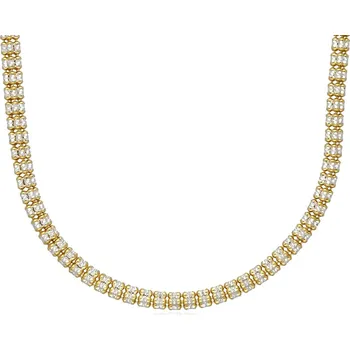 Náhrdelník Leru Stříbrný náhrdelník válečky 3 řady