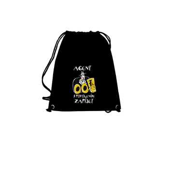 Sportovní vak Bastard Agent s povolením zapíjet vak Black