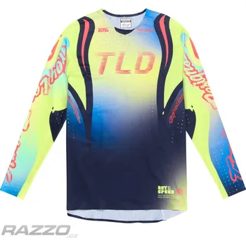 cyklistický dres Dres na kolo TroyLeeDesigns Sprint Ultra Jersey Drip Glo Yellow 2025 XL