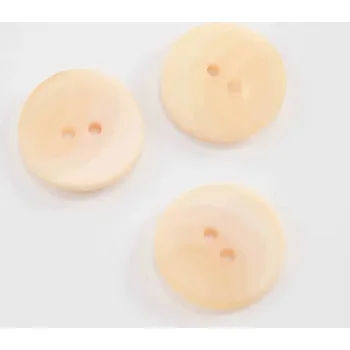 Knoflík Dírkový knoflík - béžový melír - průměr 2,3 cm