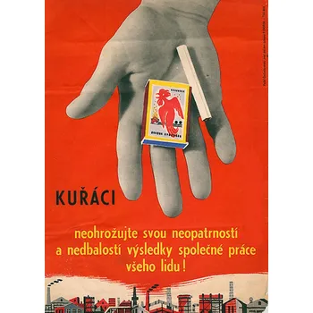 Plechová cedule Plechová retro cedule - Kuřáci neohrožujte Provedení: Dibond: 20 x 15 cm