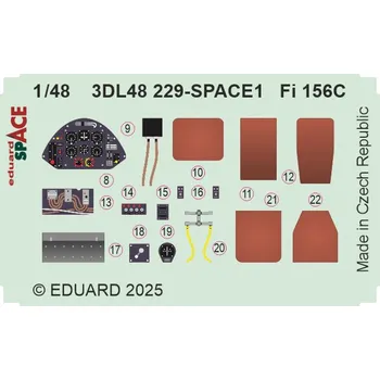 Plastikový model Eduard 1/48 Fi 156C SPACE (TAMIYA)