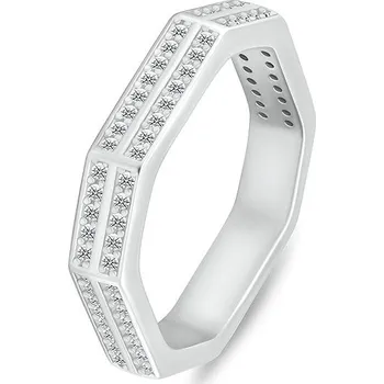 Prsten Brilio Silver Stříbrný prsten se zirkony RI132W 52 mm (Ag925/1000, 3,42 g)