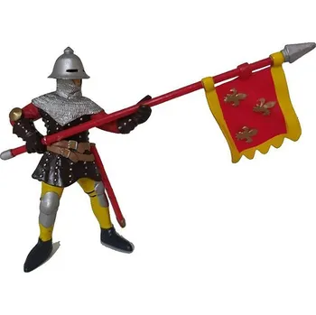 Figurka Papo Válečník se standartou červený