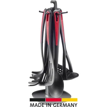 Westmark Otočný stojan s kuchyňským náčiním GALLANT, set 7 ks, červená