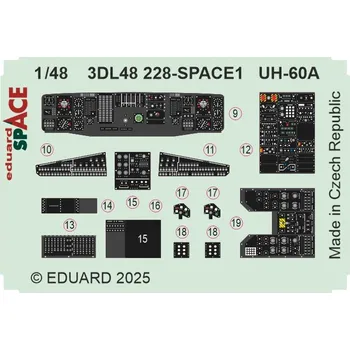 Plastikový model Eduard 1/48 UH-60A SPACE (ICM)